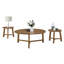 Red Barrel Studio® Newbury Coffee And End Tables Set, Pecan