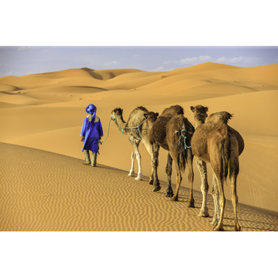 Young Tuareg With Camel by Hadynyah - Wrapped Canvas Print