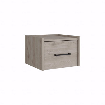 Floating Nightstand, Space-Saving Design With Handy Drawer And Surface by Latitude Run