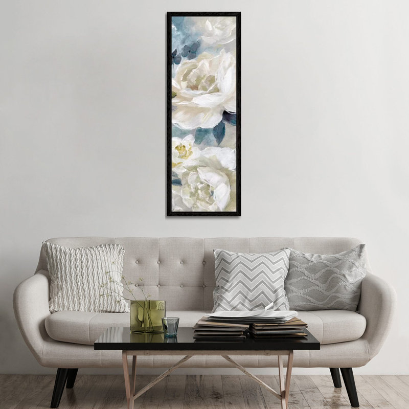 Simple Bright And Bold Detail I by Nan - Panoramic Painting on Canvas, 152.4 cm H x 50.8 cm W, Black Framed Canvas