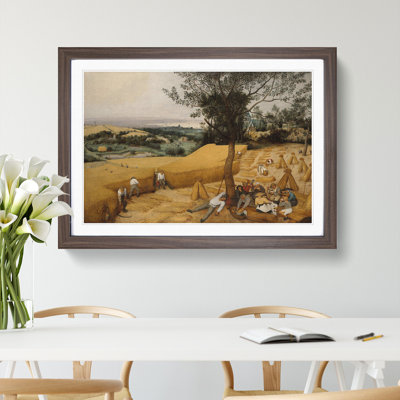 The Harvesters by Pieter Bruegel the Elder - Framed Print