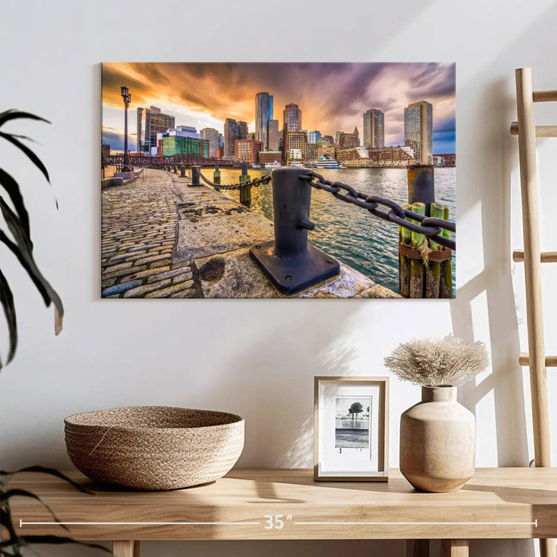 Hannes, Boston, Massachusetts Harbor, H 16 po x l 24 po