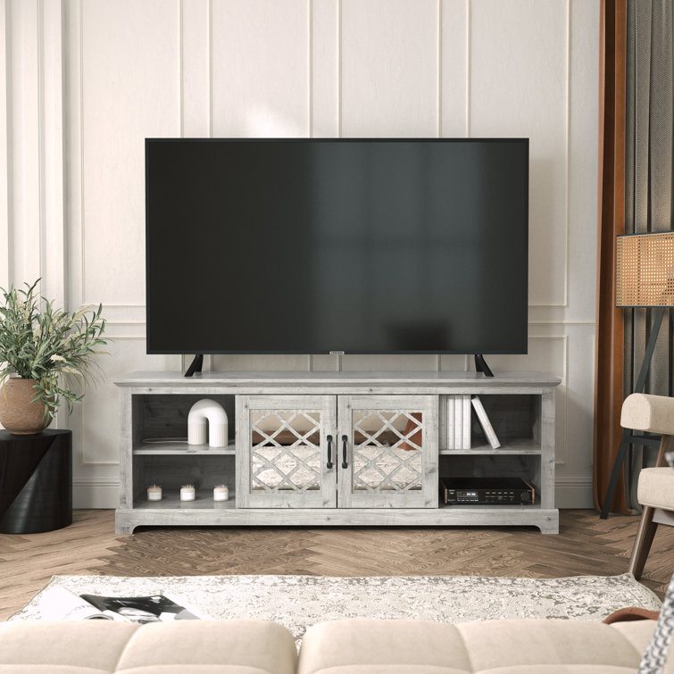 Petrick 2 Door TV Stand for TVs up to 68.2" with Open Storage (incomplete, missing pieces) 