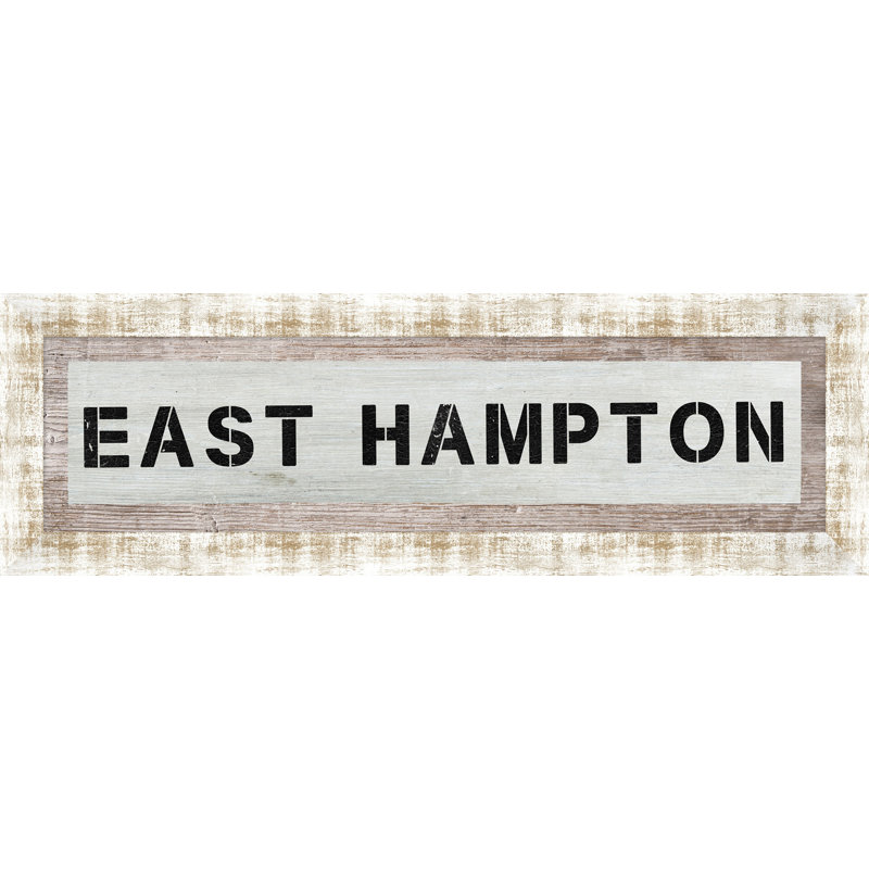 East Hampton Framed Textual Art