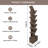 Modern 6-tier Tree-shaped Wood Bookcase With Drawer, Freestanding Open Shelf Storage Unit