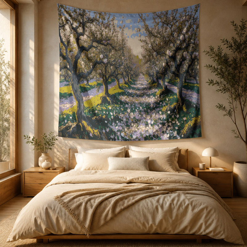 Tapisserie murale «Thanksgiving Apple verchard», 88 po x 104 po