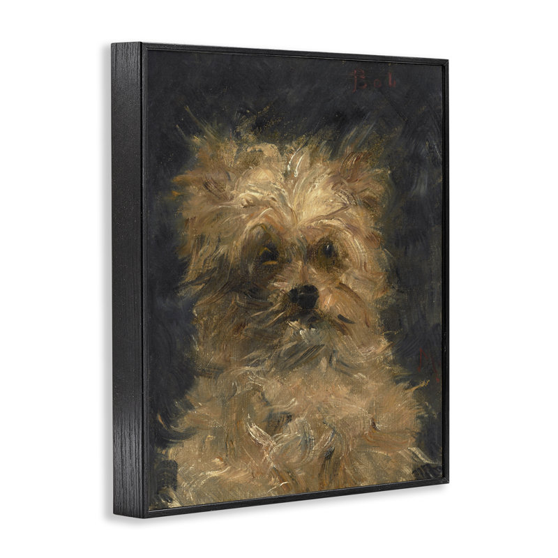 Giclée sur toile, éd. Par Édil Manet, par Lil 'Rue, 14 x 11, Midnight Black Giclee Framed