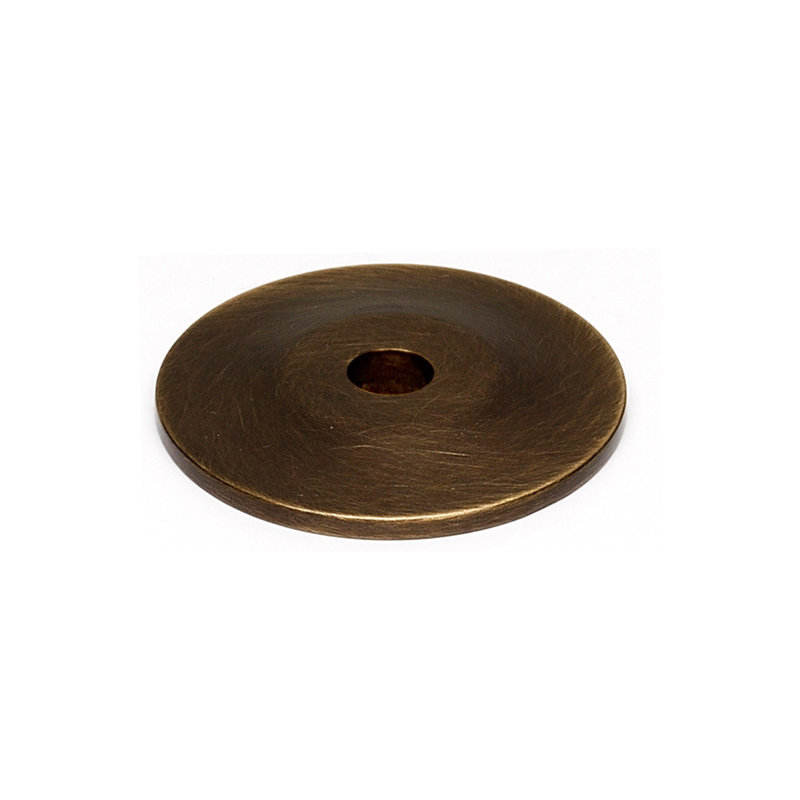 Traditional Metal Knob Backplate, Antique English