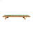 Contemporary Outdoor Coffee Table, Bourbon, Umbrella Hole, Non-Slip Base Modern Patio Display Bourbon Brown, Adjustable Feet