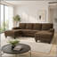 Canapé en forme de U rembourré nubby, conception de chaise double confortable avec accoudoirs rembourrés-428437208