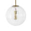 Luminaire suspendu sphérique en verre 1 lumière-2141515049