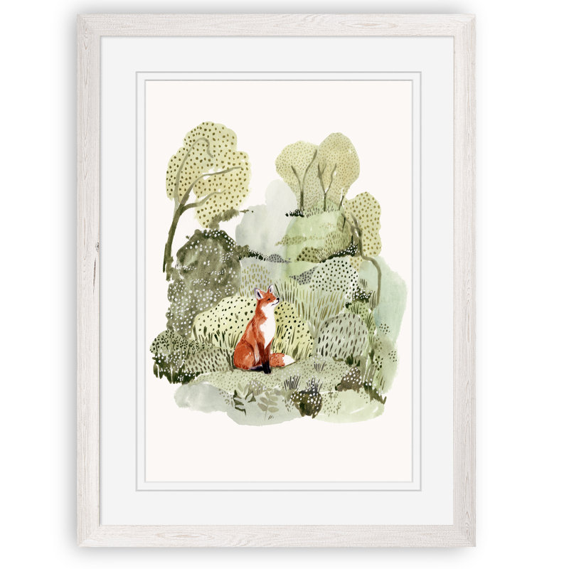 « fox glen i » par paul cezanne-reproduction d’art sur cadre photo, Encadré par un papier blanc, Blanc