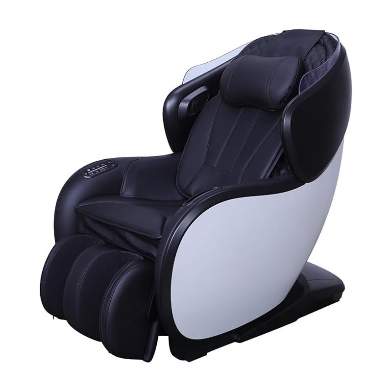 Synca CirC 3 Zero Gravity Massage Chair with Reversible Ottoman, Black