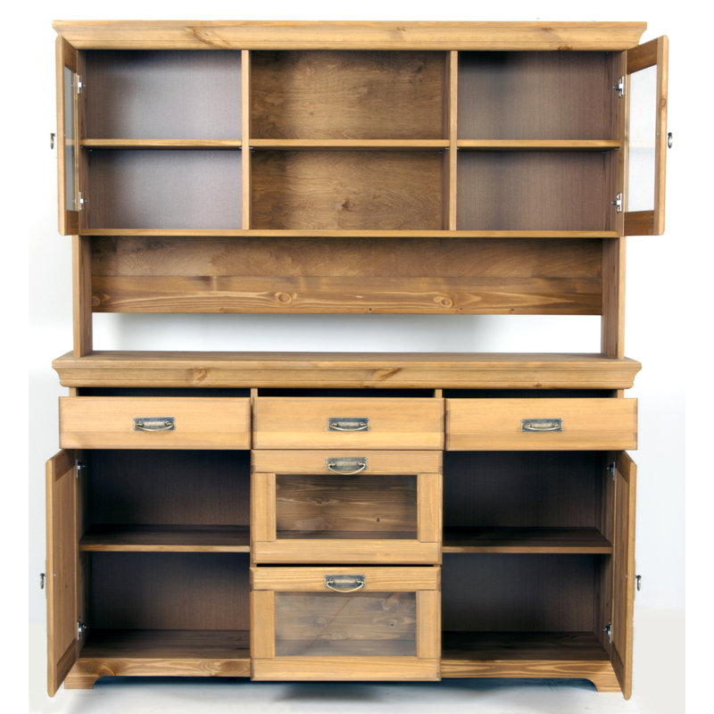 Harrietstown 145cm Solid Wood Sideboard, Brown Oil