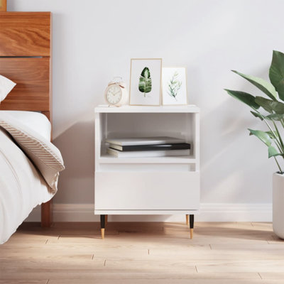 Mushaim 40cm W Manufactured Wood Bedside Table