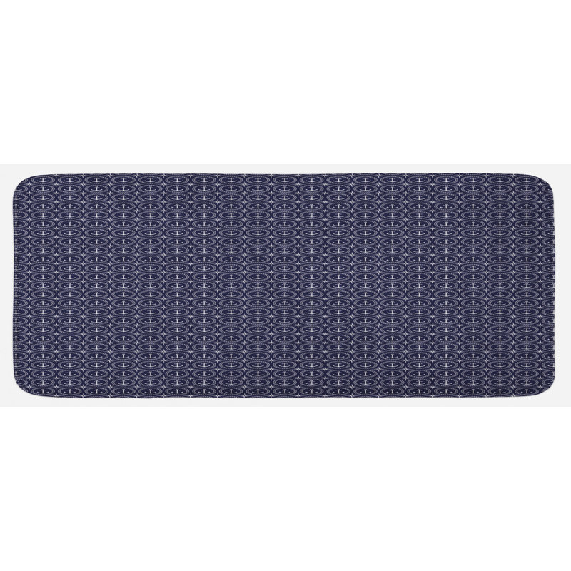 Global Inspired Solid Colour Synthetic Kitchen Mat