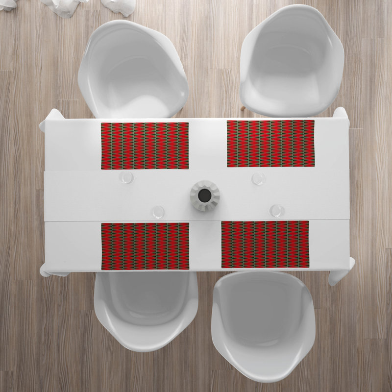 Polyester Geometric Rectangle Placemat