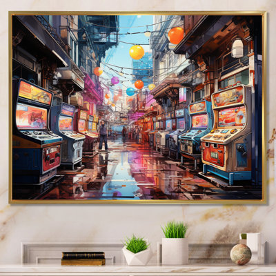 Rêves d'arcade colorés - Jeux vidéo encadrés