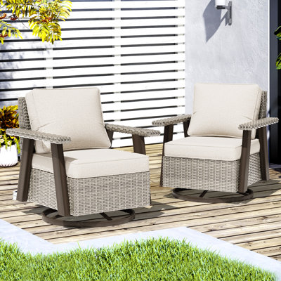 Creal 2-Piece Swivel Chairs with Cushions
