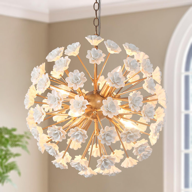 Corbel 6-Light Unique Sphere Chandelier