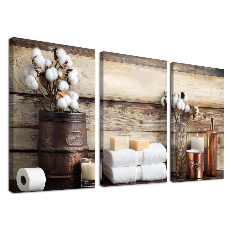 3 Piece Wrapped Canvas Wall Art