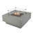 Manhattan 36" Outdoor Concrete Fire Table 45,000 BTU - Includes Lava Rocks & PVC Cover-355425721-302516613