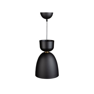 Authneil 1 - Light Matte Black Single Pendant