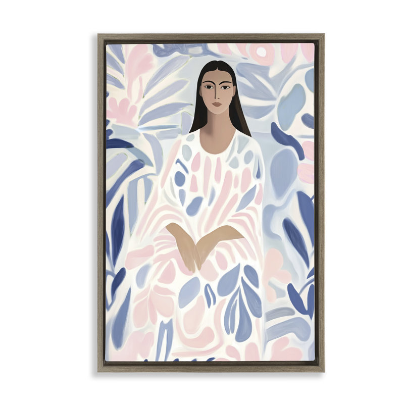 Cadre flottant au pastel, Annabelle Hall, H 25 po x l 17 po, Cadre flottant orme Montalcino