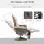 Fauteuil inclinable manuel pivotant en polyuréthane