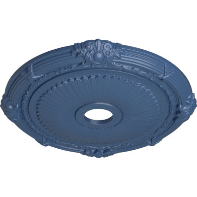 Médaillon de plafond Endurathane Heaton, DE 27 1/2 po x P 3 7/8 po x P 2 1/4 po (convient aux auvents jusqu'à 6 1/2 po), finition Americana peinte à la main