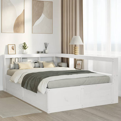 Solid Wood Storage Bed