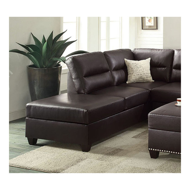 Canapé modulaire 3 pièces en espresso