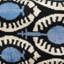  Housse de coussin en soie Ikat