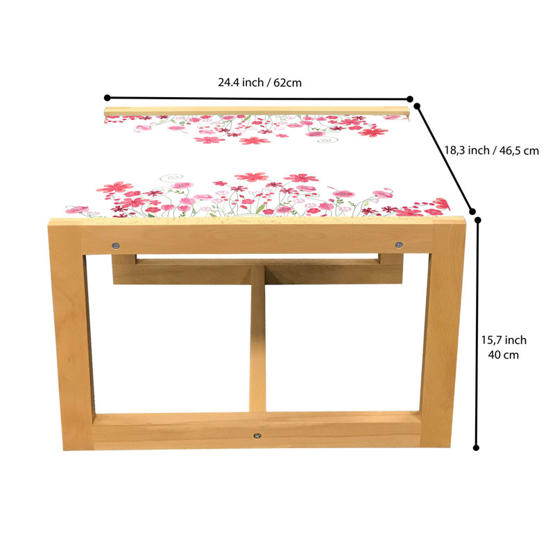 Iokepa Sled Coffee Table, 62cm H x 46cm W x 40cm D