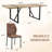 87 Inch Wood Dining Table Set With PU Leather Upholstered Dining Chair-1386012253-1384234838-1394918177