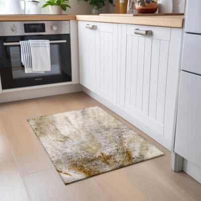 Kyrie Washable Abstract Indoor / Outdoor Rug