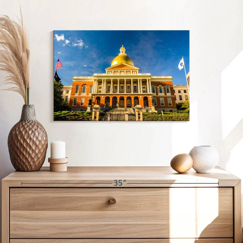 Massachusetts State House Boston, H 16 po x l 24 po