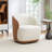 Stith Velvet Upholstered Swivel Barrel Chair-374692082