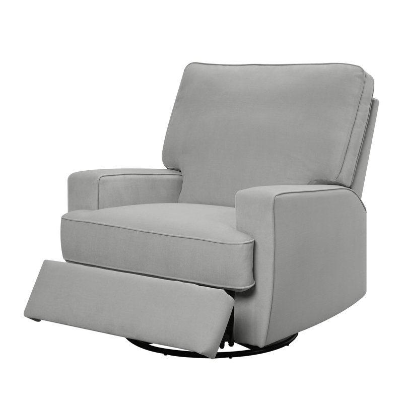 Gutshall Swivel Reclining Glider, Grey