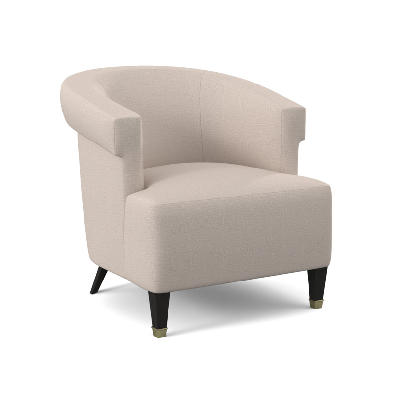 Madame Barrel Chair, Elise Linen, Espresso