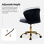 Chaise de travail ergonomique avec dossier capitonné Alice-1576630642