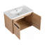 Ensemble de meuble-lavabo 30 po avec lavabo à poser en résine, ensemble d'armoire de salle de bain 2 portes