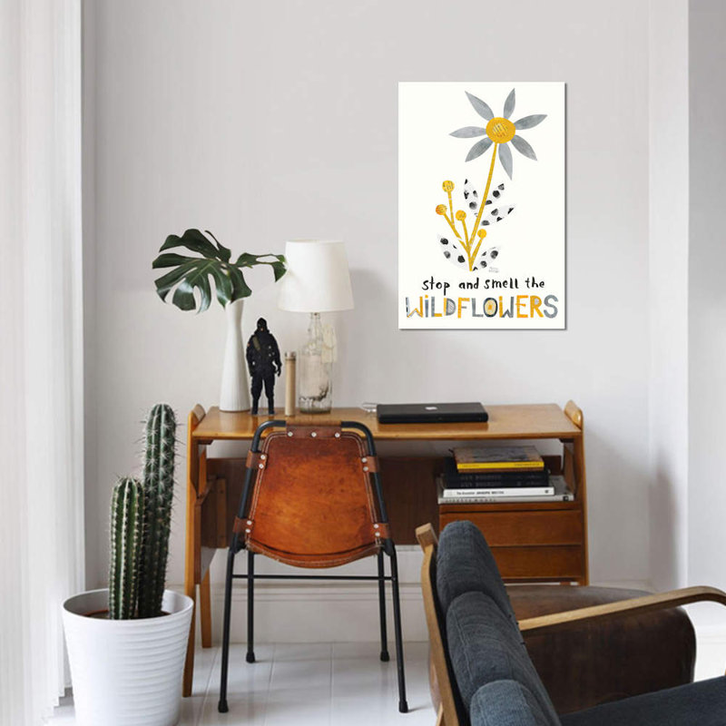 « fleuri boldly iii », impression sur toile tendue, H 40 po x l 26 po x P 1,5 po, Pas de tapis, Toile tendue