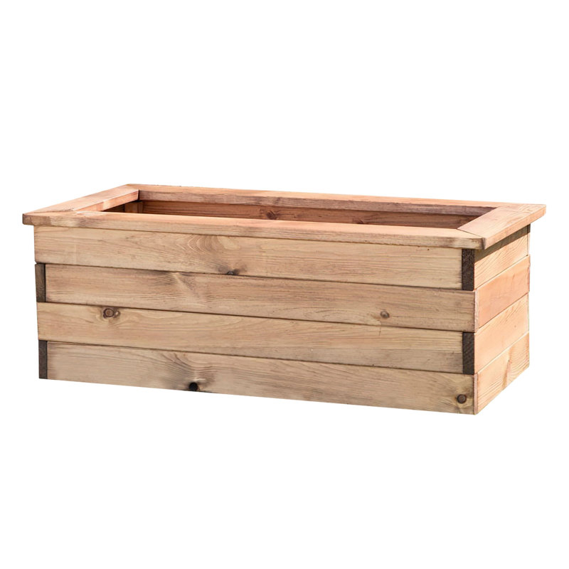 Handmade Wood Planter Box, 31.5cm H x 82cm W x 41cm D