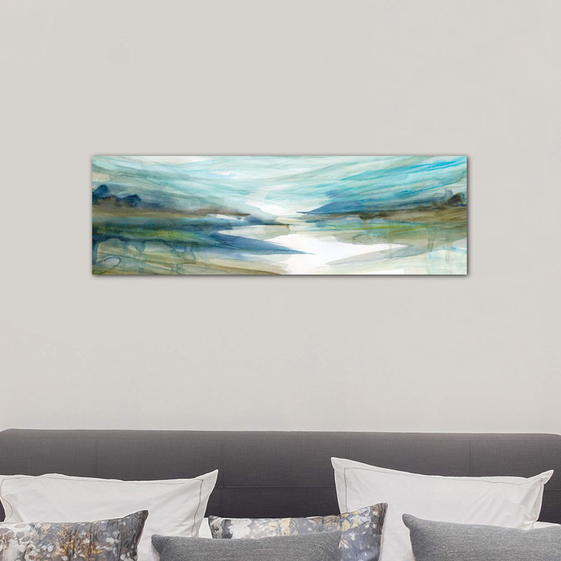 Spring Reflection II by Carol Robinson - Wrapped Canvas Panoramic Painting, 30.48 cm H x 91.44 cm W x 3.175 cm D