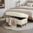 Faux Leather Ottoman-70231566