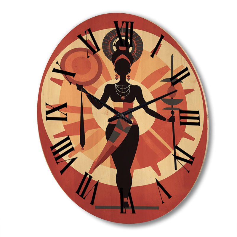 Norlanwell Solid Wood Wall Clock, Extra Large
