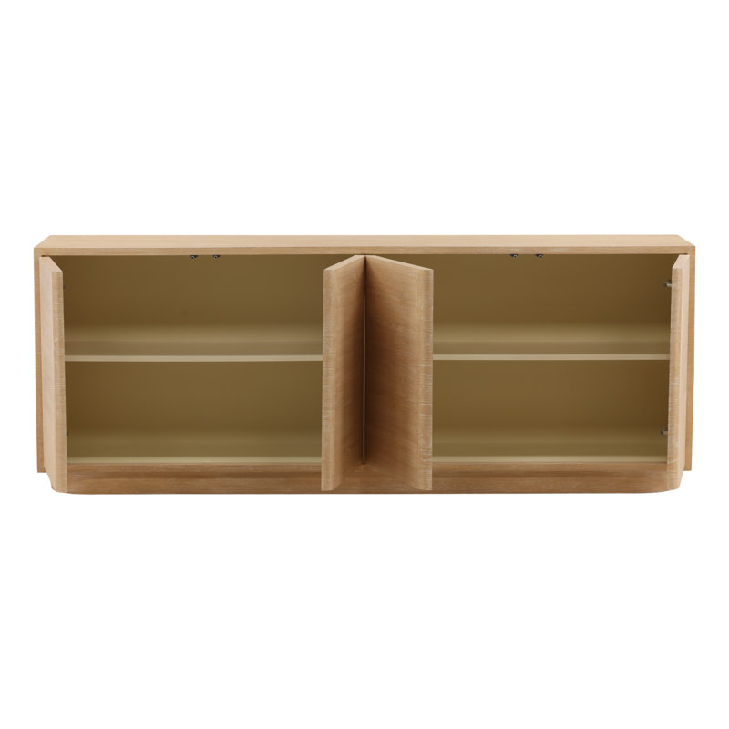Zay Sideboard Light Natural, 32" H x 84" W x 18" D