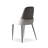 Gray Solid back side Chair(Set of 2)