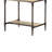 Cormira 24 In. Natural Oak Square Wood End Table With Display Shelf